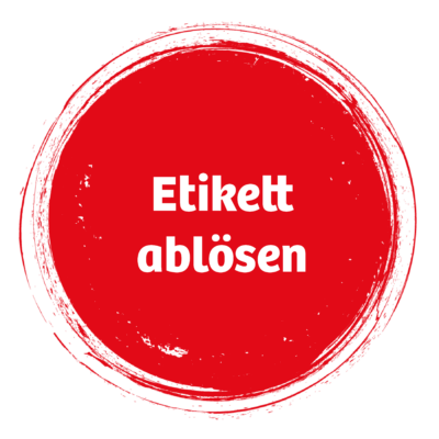 Etikett ablösen Etikett ablösen
