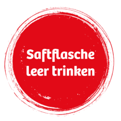 Saftflasche leer trinken Saftflasche leer trinken