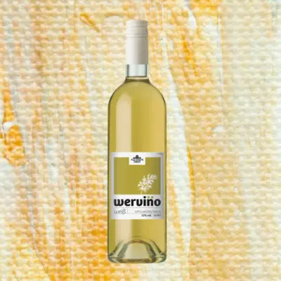 Prod Abb wervino_Zeichenfläche 1 Kopie 10 Produktabbildung wervino weiß 0,75l Bordeaux-Flasche